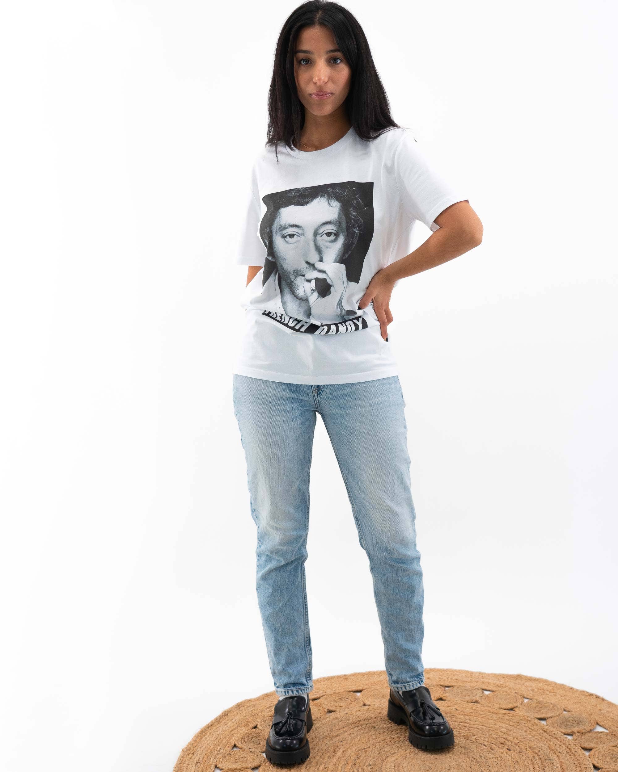 Grafitee - Vendita all'ingrosso Maglietta serigrafata - Unisex - T-shirt Gainsbourg - Maglietta con tema canzone francese2