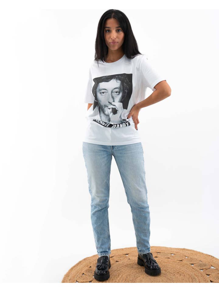 Grafitee - Vendita all'ingrosso Maglietta serigrafata - Unisex - T-shirt Gainsbourg - Maglietta con tema canzone francese2