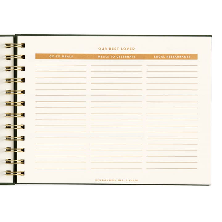 Paper Farm Press - Wholesale Planner - Farm Fresh Weekly Meal Planner - Floral2