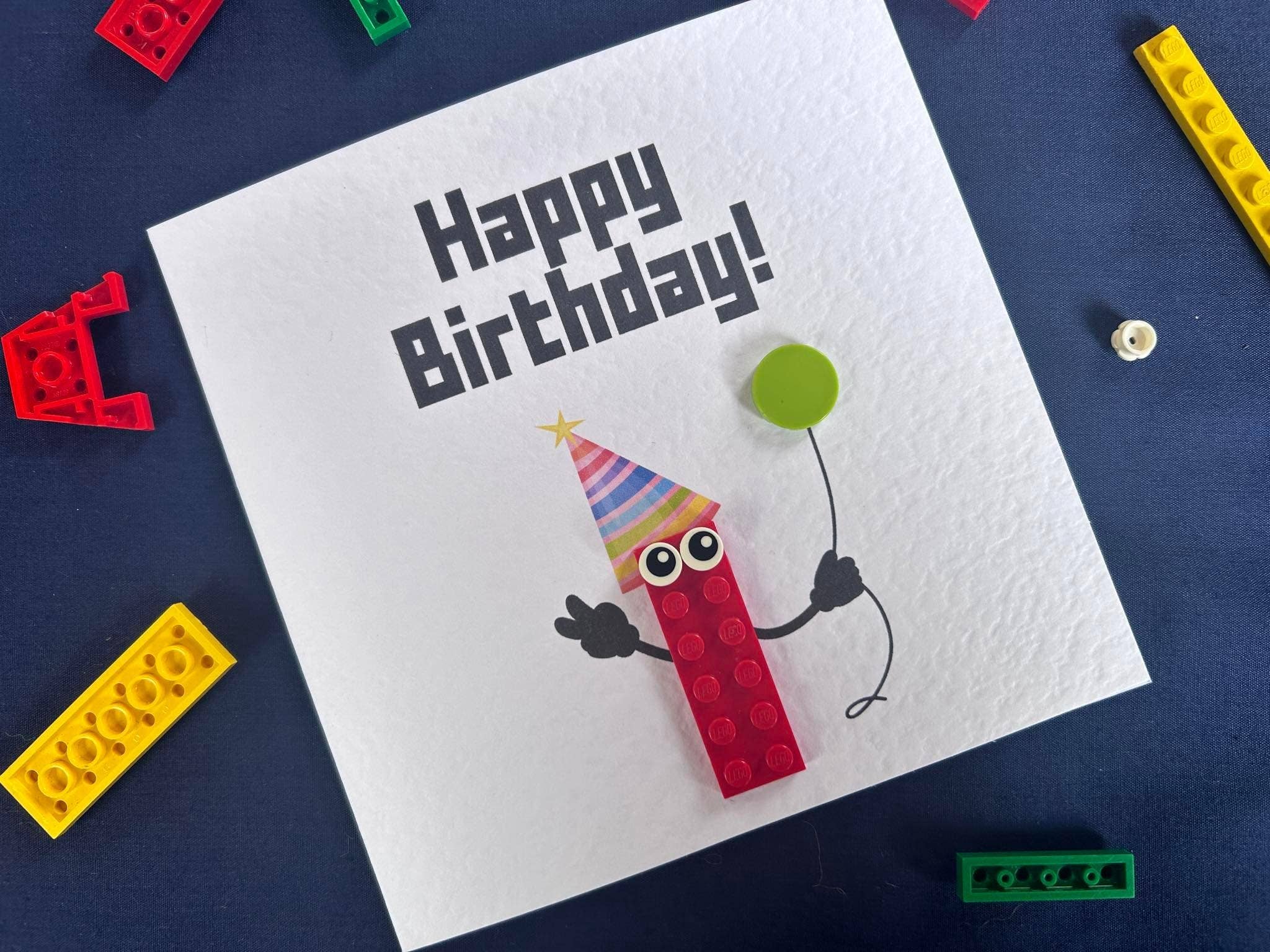 REMOVED BRAND - Wholesale Birthday Card - Birthday Card Made From Genuine LEGO Pieces0