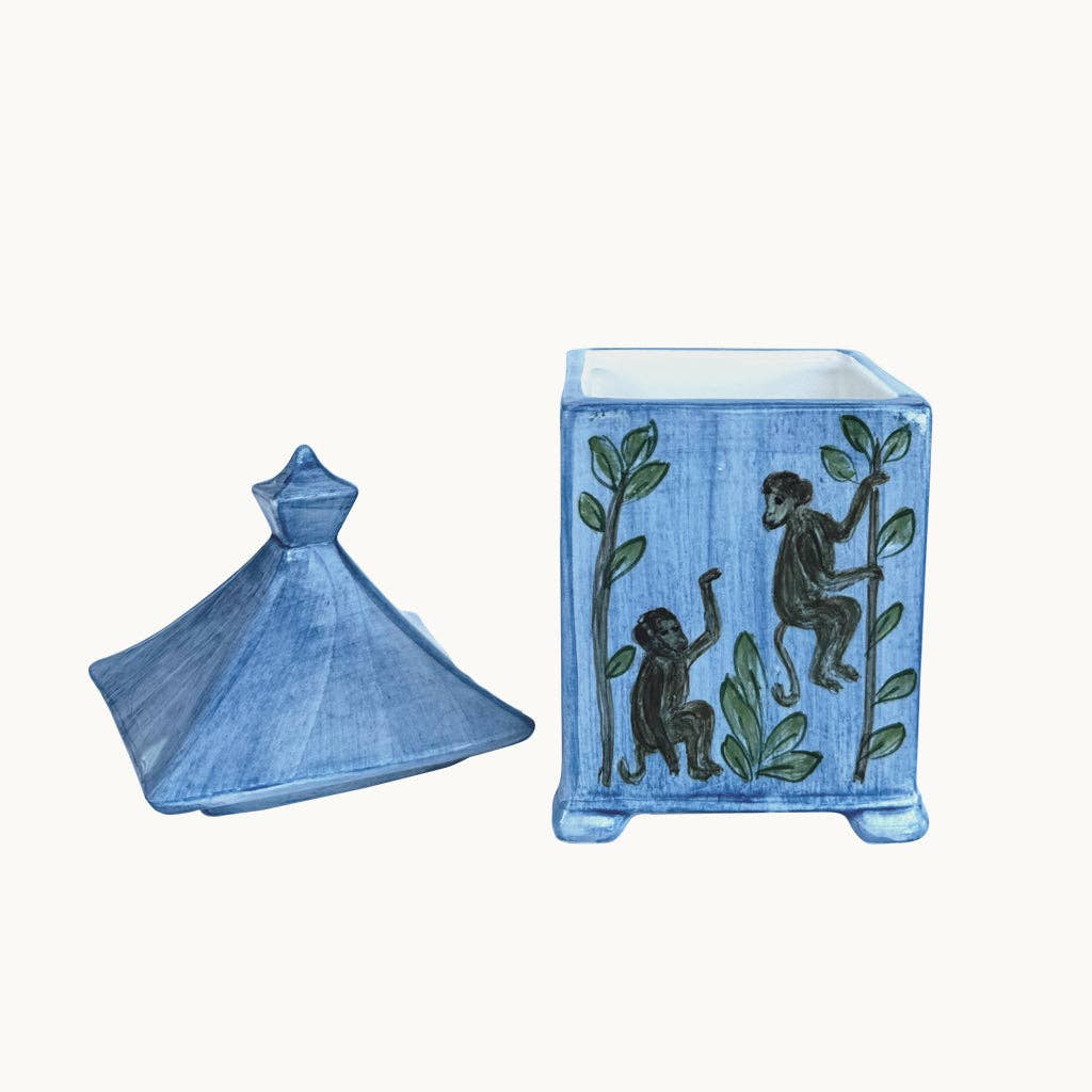 Duggan Society - Wholesale Novelty Candle - monkey dance candle blue2