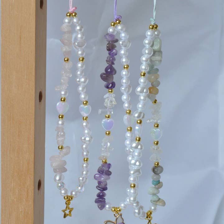 TheMellys - Wholesale Phonecase Strap - Gemstone Phone Charms1