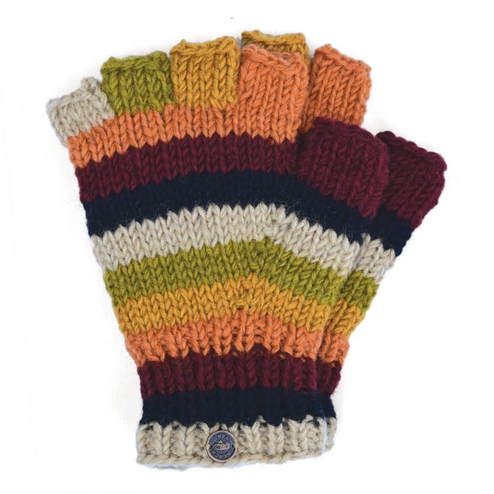 Black Yak Ltd - Venta al por mayor Guantes - Unisex - Guantes sin Dedos - Pura Lana - Comercio Justo