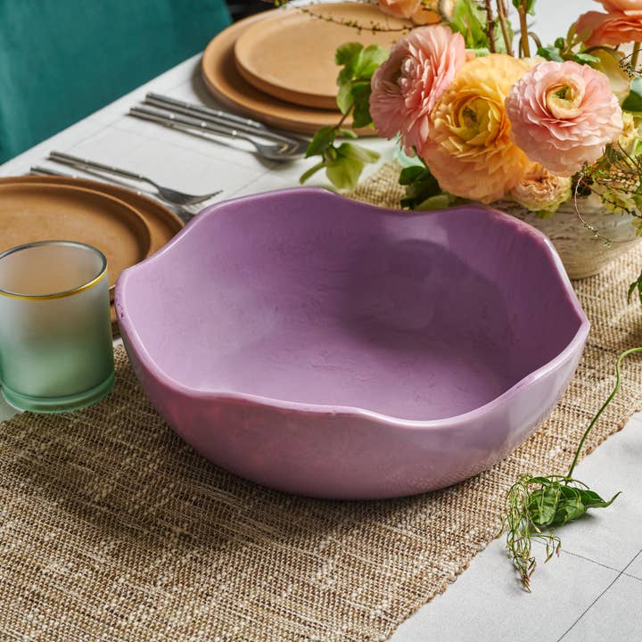 Lainy Home – Großhandel Dekorative Platte/Teller/Schüssel – Gewellte Harzschale 13" x 4"4