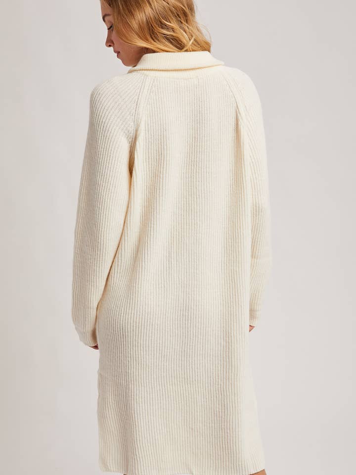 Bluivy - Wholesale Dress - Women's - QUARTER ZIP SWEATER DRESS22