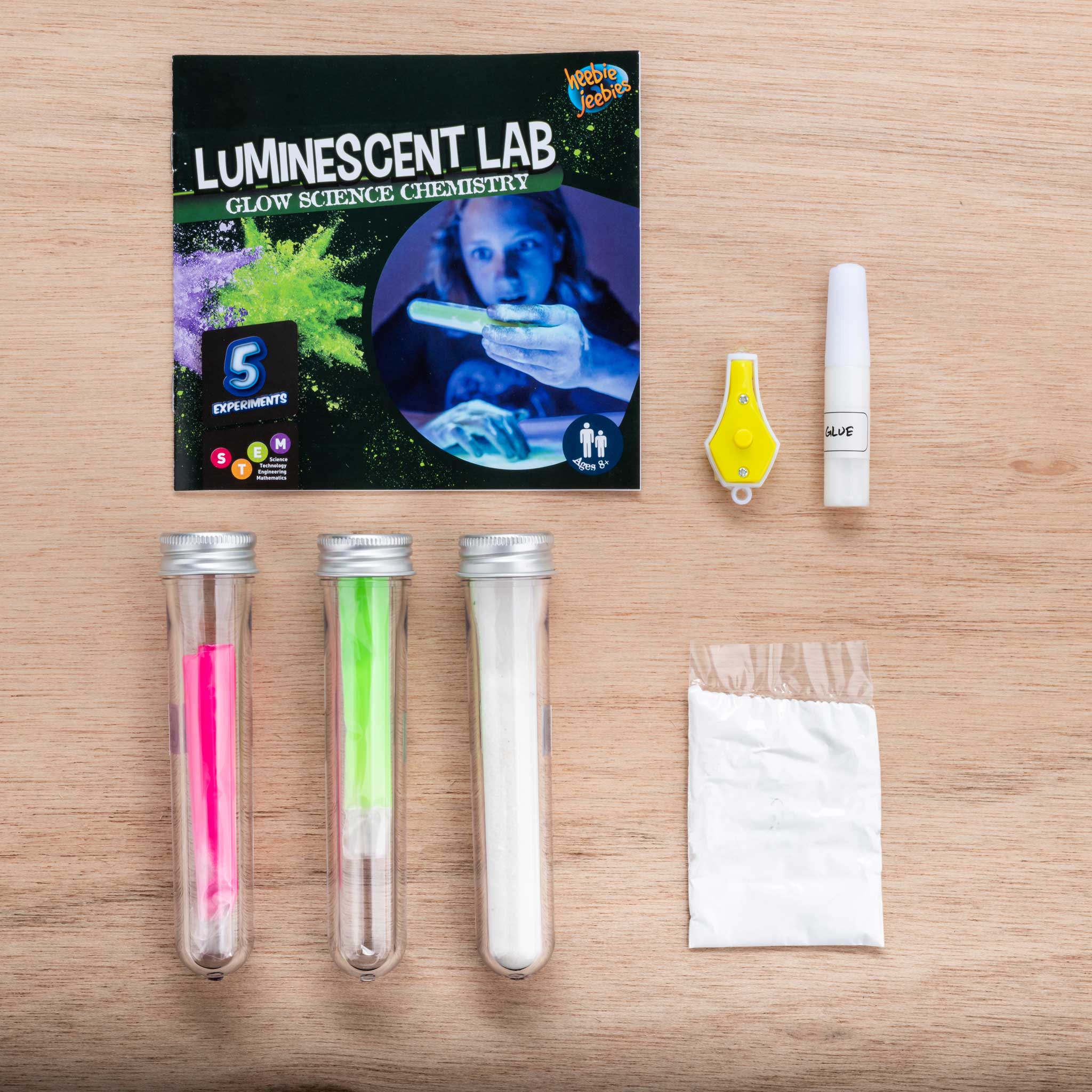 Heebie Jeebies USA - Wholesale DIY Craft Kit - Kids - Luminescent Lab Glow Science Chemistry5