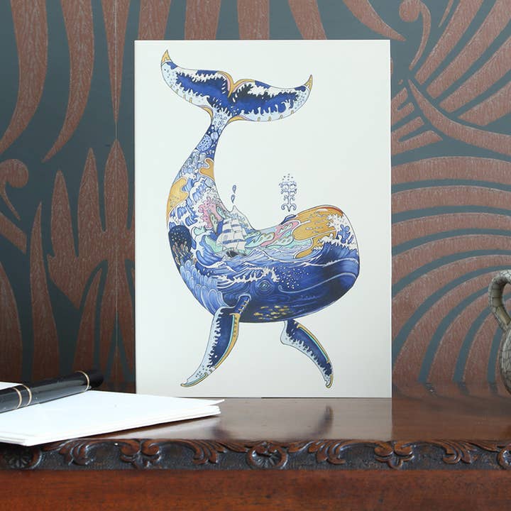 The DM Collection ( We cover US import Duties) – wholesale Everyday greeting card – Whale Greeting Card1