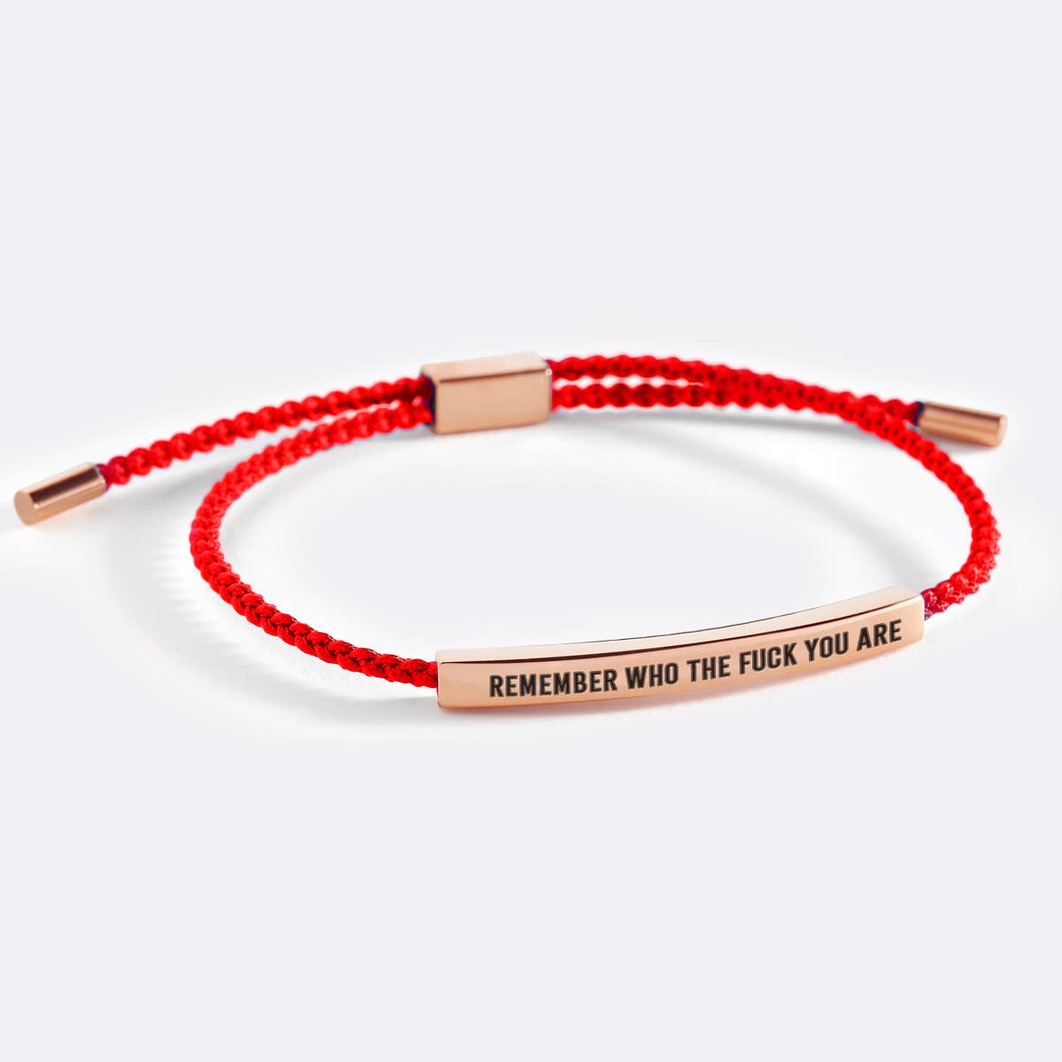 Mint & Lily - Wholesale Woven/Braided Bracelet - Bold Remember Who the F♥ck You Are Tube Bracelet7