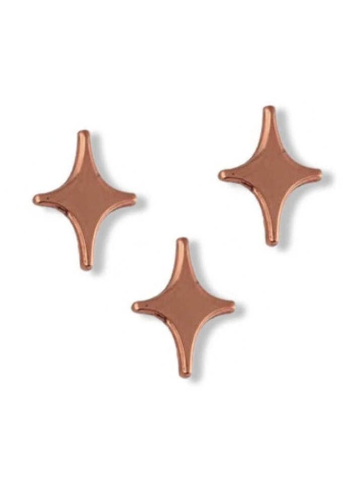 Rose Gold Sparkle Pin Set Of 3 Pins Small Retro Midcentury for wholesale by Born Rad Shop