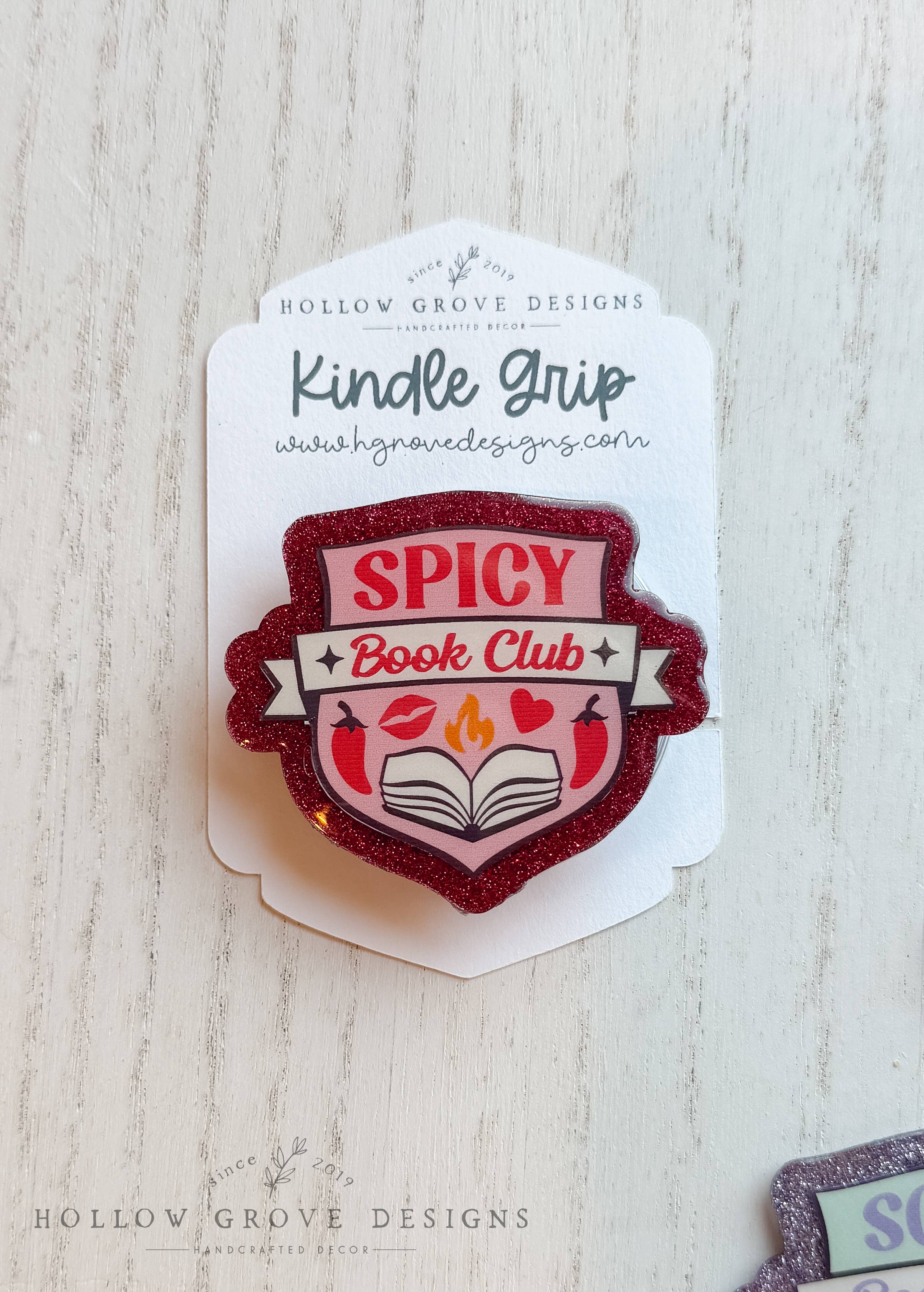 Hollow Grove Designs - Wholesale Phone Grip - Reading Tropes Device Grip1