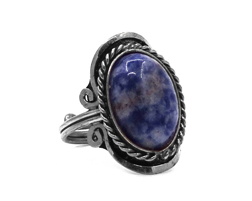 Pichincha - Wholesale Cocktail/Statement Ring - Semi Precious Stone Assorted Shape Adjustable Metal Ring9
