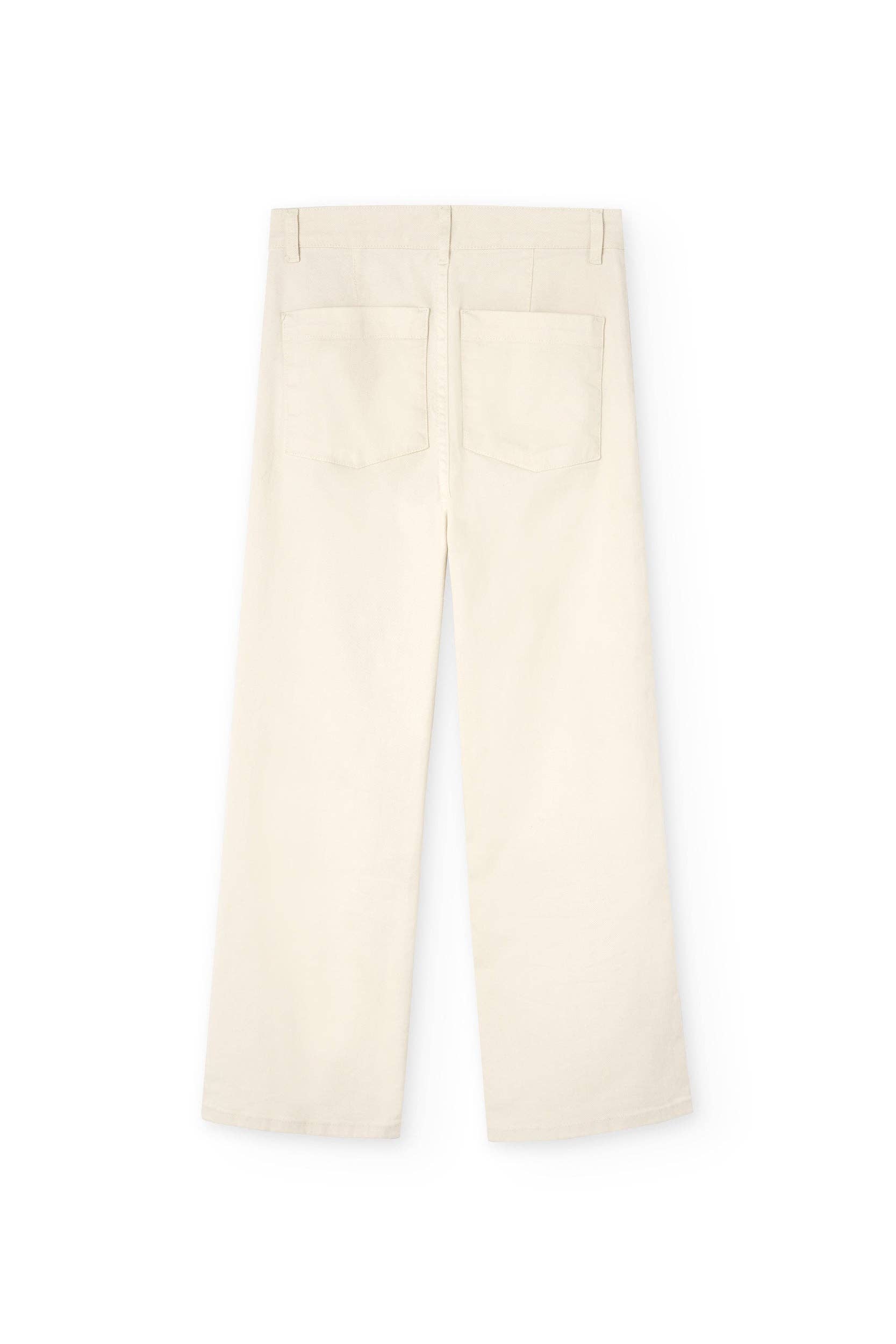 Hani Recycled Cotton Sailor Pants In White for wholesale on Faire4