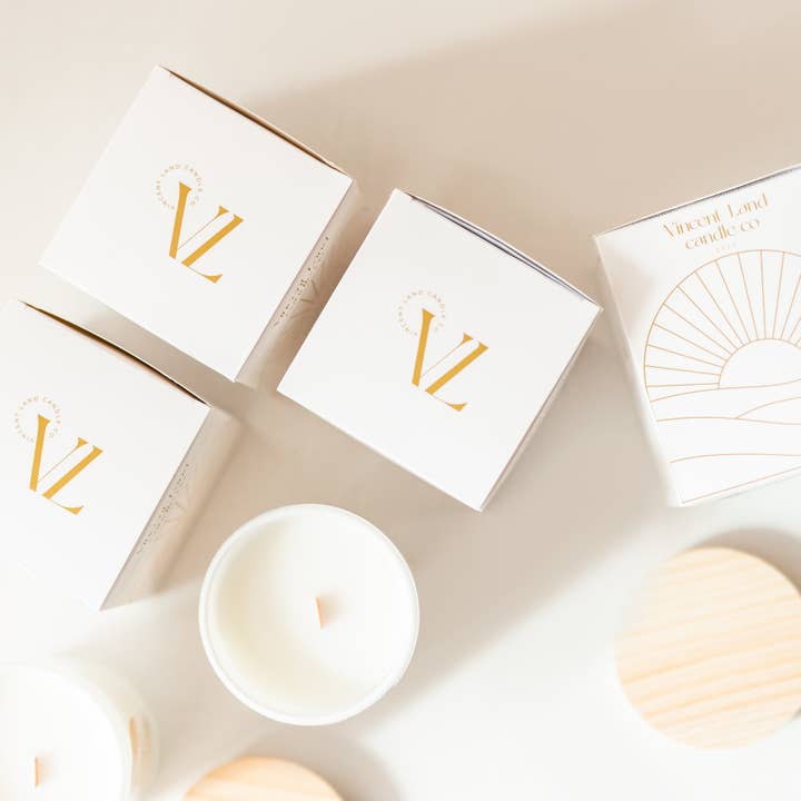 Top Shelf Speakeasy | Rum vanilla leather scented candle for wholesale by Vincent Land Candle Co.