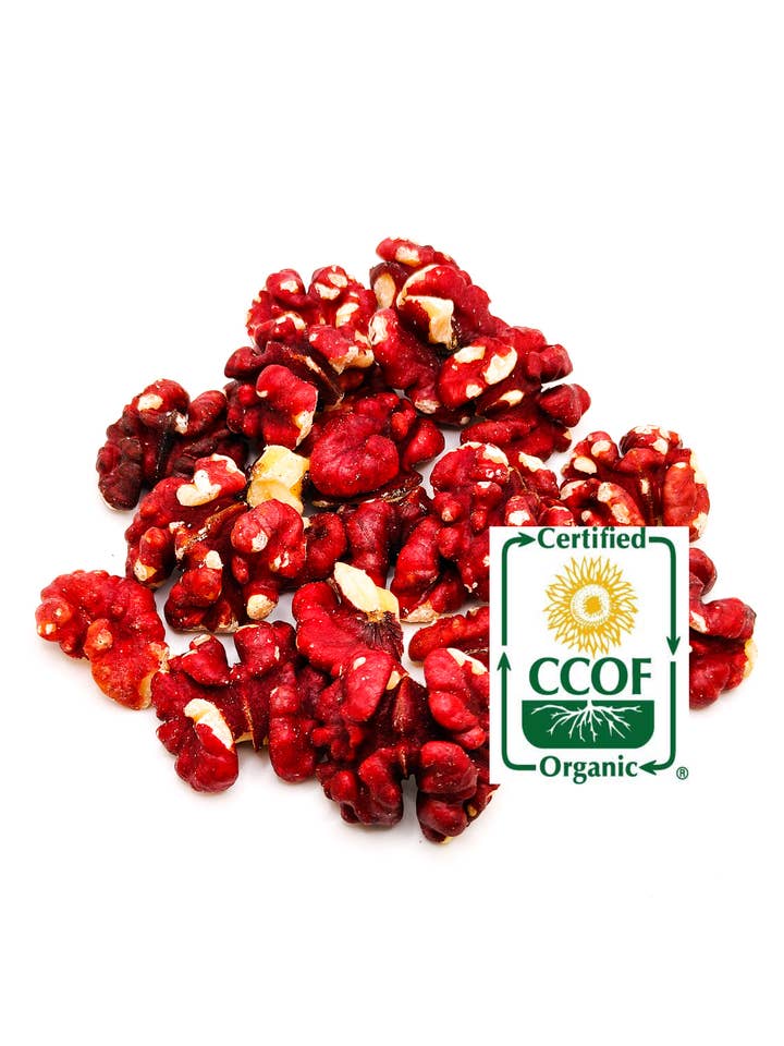 Organic Red Walnuts for wholesale by Bertagna Nut Company