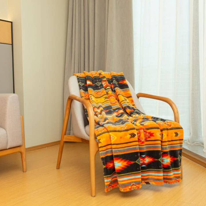 Linen Mart - Wholesale Throw Blanket - Southwestern Stone Throw