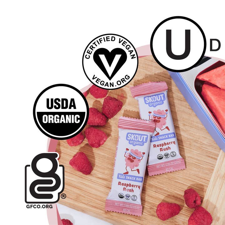 Skout Organic - Wholesale Snack Bar - Skout Organic Raspberry Rush Kids Snack Bar | Nut-Free