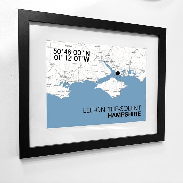 Mappa dei Punti di Riferimento di Lee-on-the-Solent per la vendita all'ingrosso da parte di SeaKisses