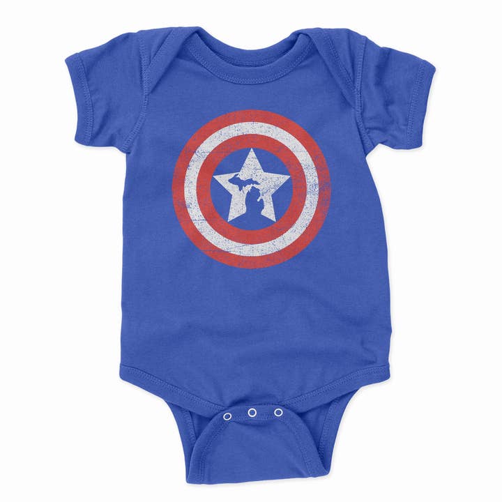 Michigan Shield - Onesie for wholesale by Live Love Michigan