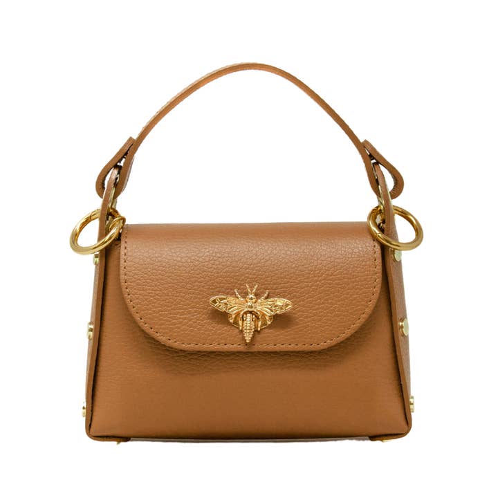 German Fuentes Handbags - Wholesale Top Handle Bag - Women's - GF1085 GENUINE ITALIAN LEATHER BUTTERFLY MINI BAG8