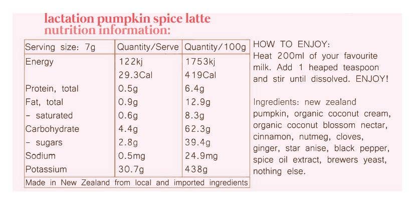 Mammas Milk Bar - Wholesale Nursing Tea - Maternity - Lactation Pumpkin Spice Latte *Seasonal Limited Release*5