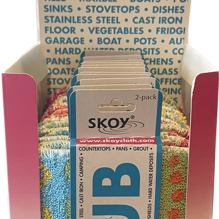 Skoy Enterprises, LLC - Vendita all'ingrosso Spugnetta per pulire - Skoy Scrub confezione da 12 (SK401) in CDU