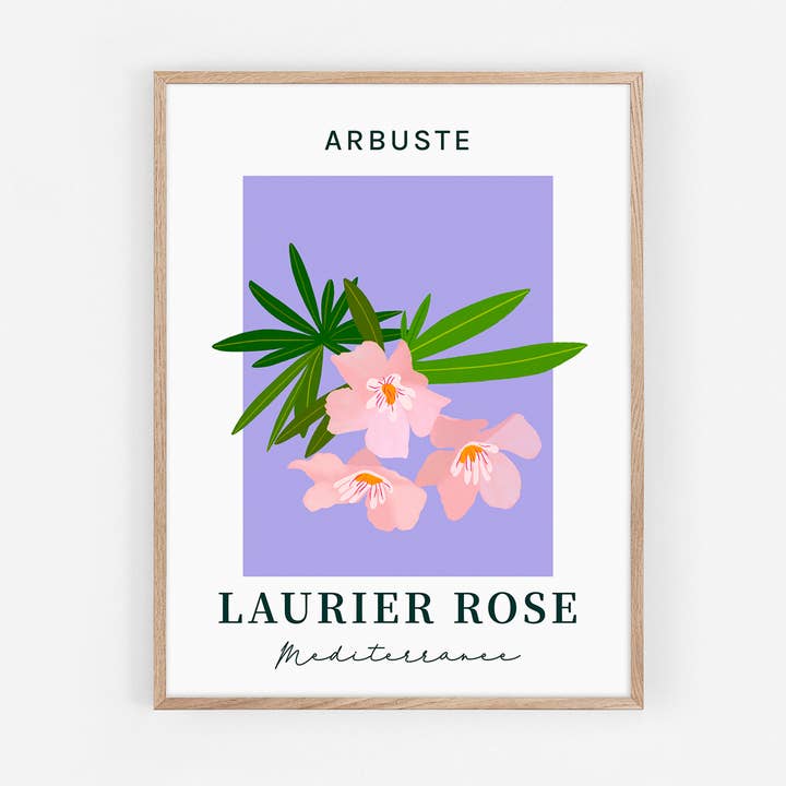 Graphijoy - Wholesale Poster - Oleander floral poster0