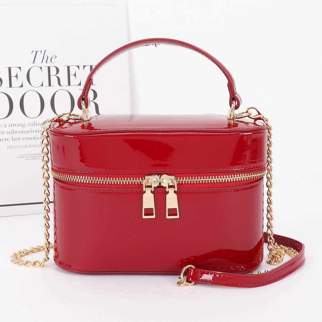 3AM BY H&D ACCESSORIES - Wholesale Makeup/Cosmetic Bag - Enamel Faux Leather Cosmetic Bag1