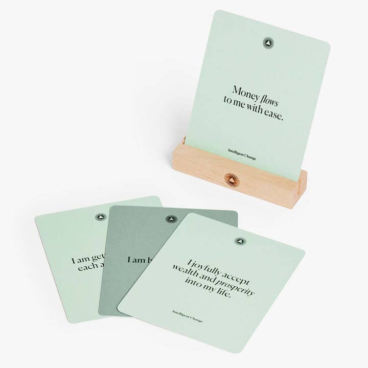 Intelligent Change - Wholesale Everyday Greeting Card - Mindful Affirmations Financial Abundance, Display Cards Gift