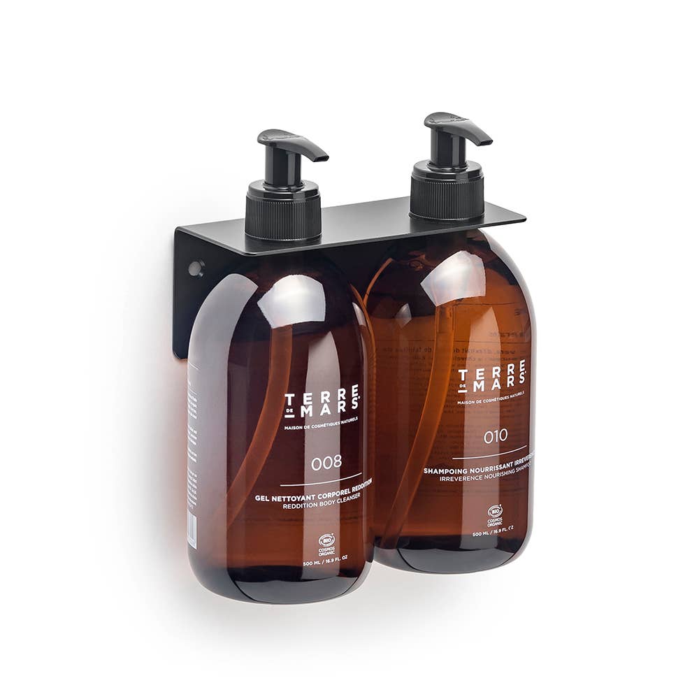 Terre de Mars – Großhandel Bade- & Körperpflege-Set – Doppelhalter für Seifenflaschen0