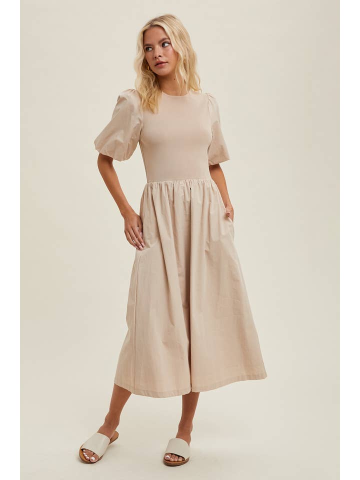 Wishlist Apparel - Venta al por mayor Vestido - Mujer - VESTIDO MIDI TWOFER/WL24-95107