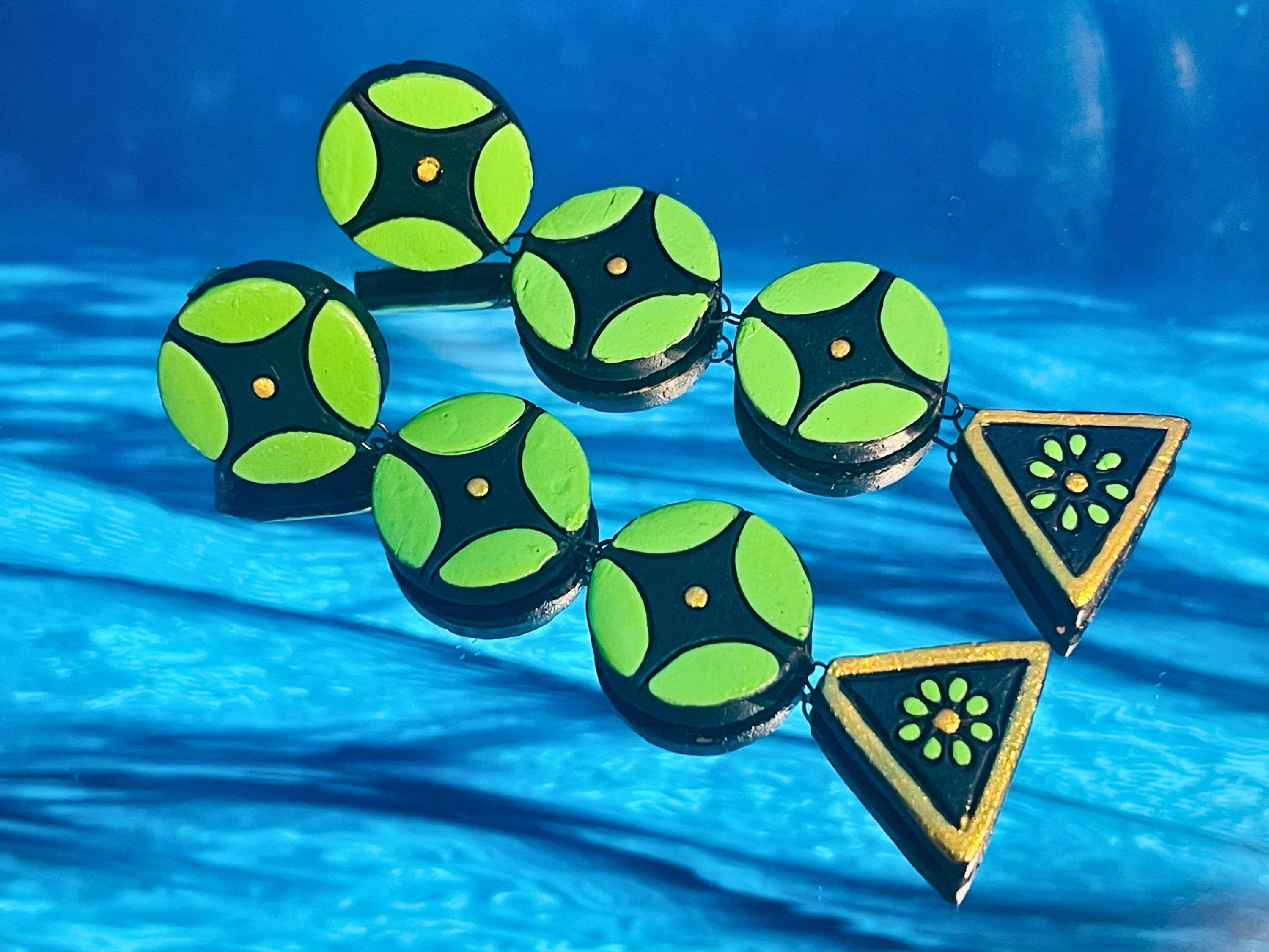 House of Kraft Jewelry & Accessories – wholesale Tassel earrings – Geometric Earring Set | Clay Jewelry | 4-Pack Jewelry Set4