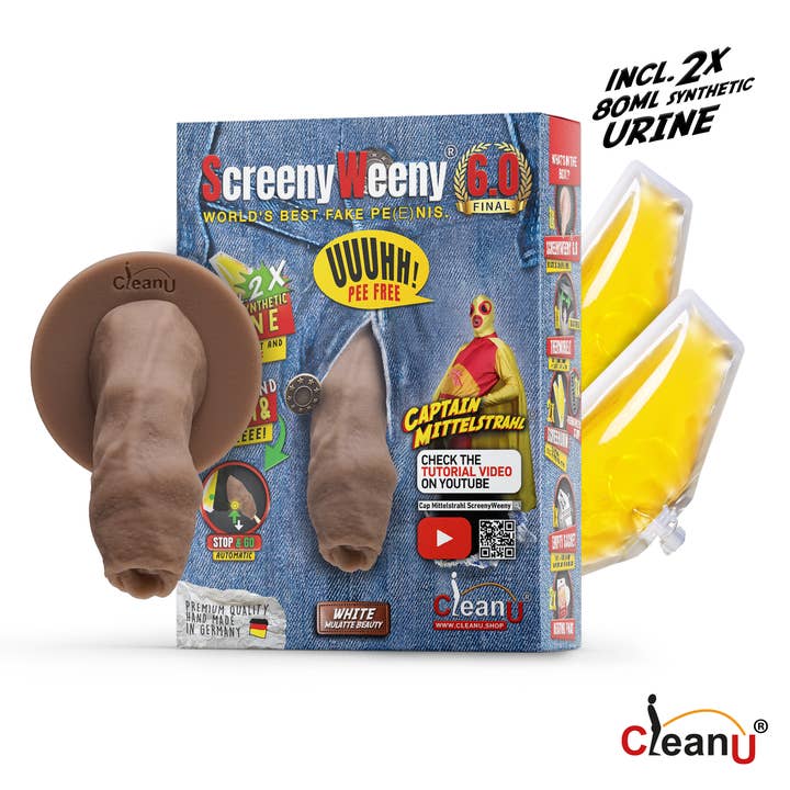 CleanU - Wholesale Fopcadeautje - Screeny Weeny 6.0 - Wit/Mulatto - Schoonheidsversie1