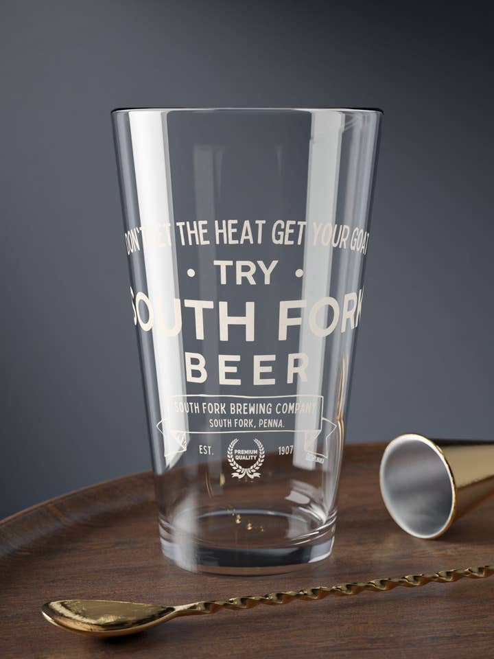South Fork Beer - South Fork, PA - Pint Glass, 16oz for wholesale by Yinzylvania