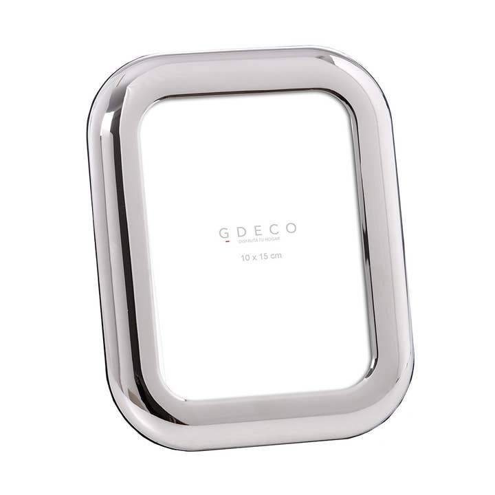 Nickelsilver rundad fotoram (Foto 10 X 15 Cm) för wholesale av Gdeco