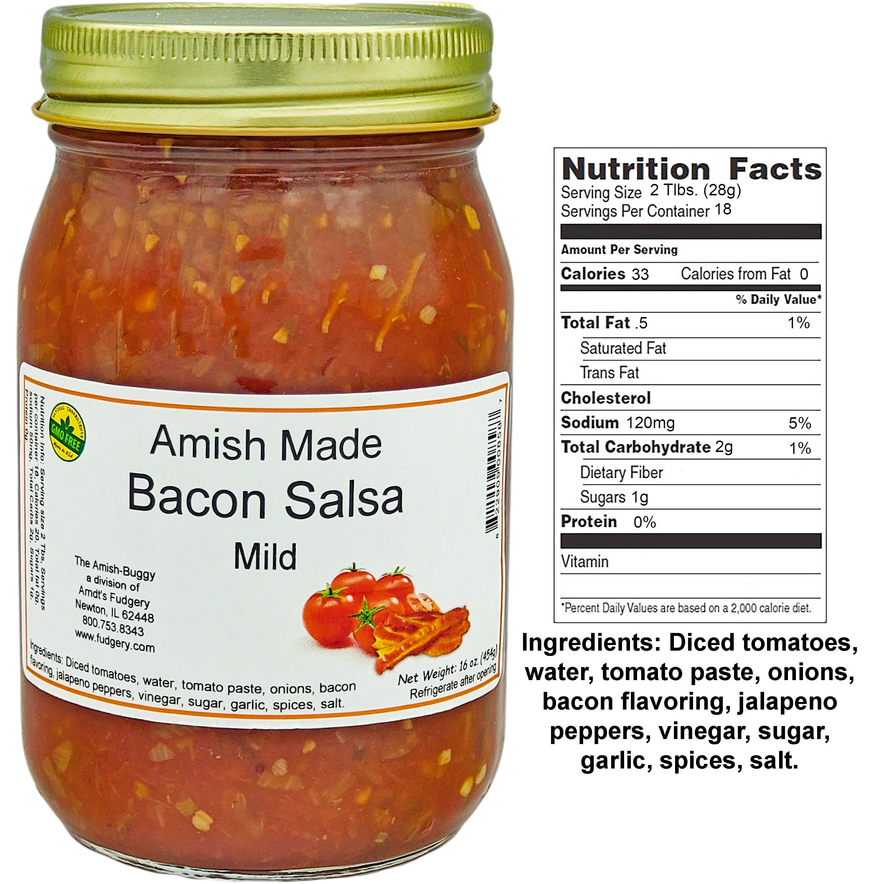 Arndt's Fudgery LLC - Wholesale Salsa - Amish Fresh Made Salsa 16 oz. Jar13