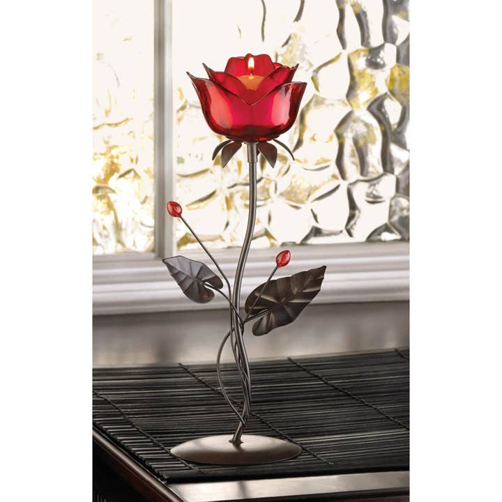 Zingz Home - Wholesale Candle Holder - Romantic Rose Votive Holder