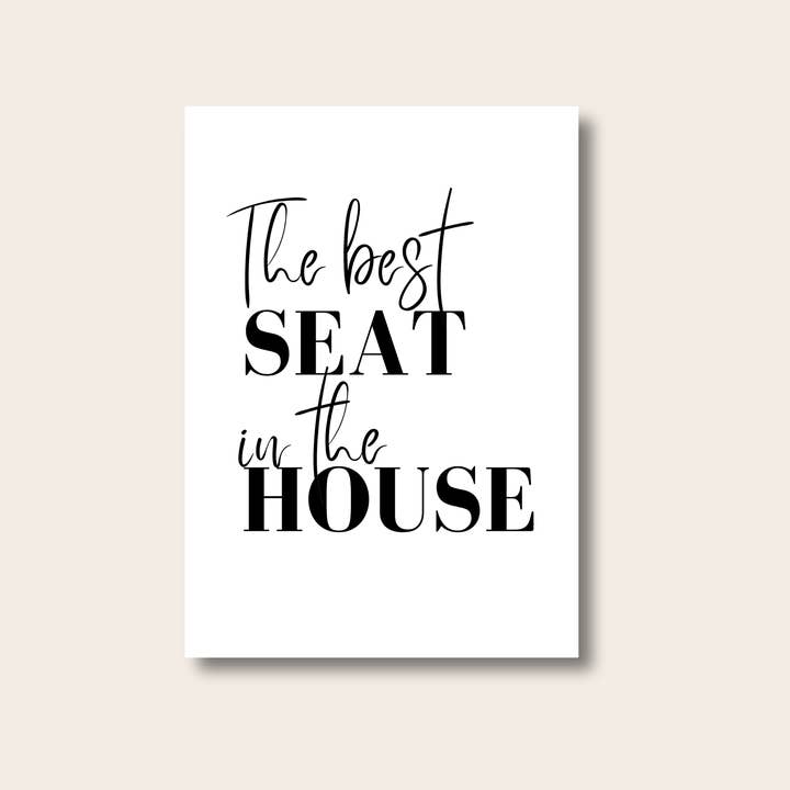 PRINTD image - Venta al por mayor Carteles de baño - Impresión del mejor asiento de la casa, impresión de baño, baño