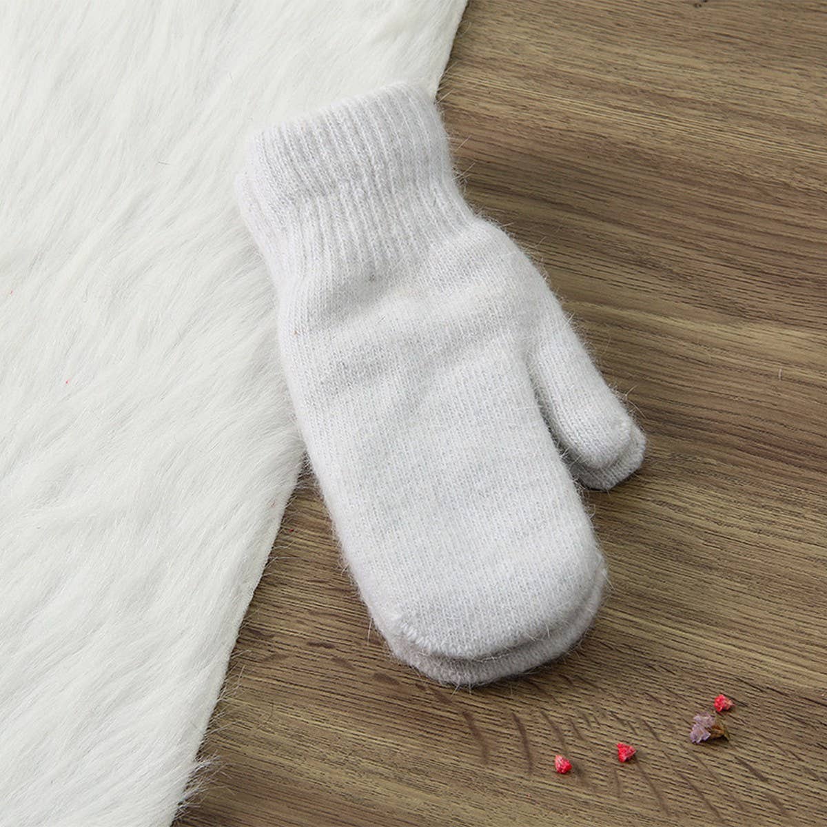 ACCITY - Wholesale Gloves - Women's - WOMEN'S SOLID COLOR RABBIT FUR FULL FINGER GLOVES_CWAG005925