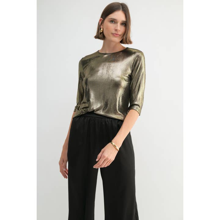 HAUT EN TRICOT MÉTALLISÉ pour la vente par FUN2FUN