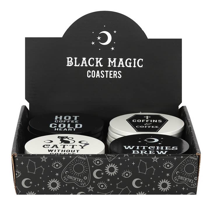 Something Different Wholesale - Wholesale Coasters - Black Magic Witchy Halloween Coasters