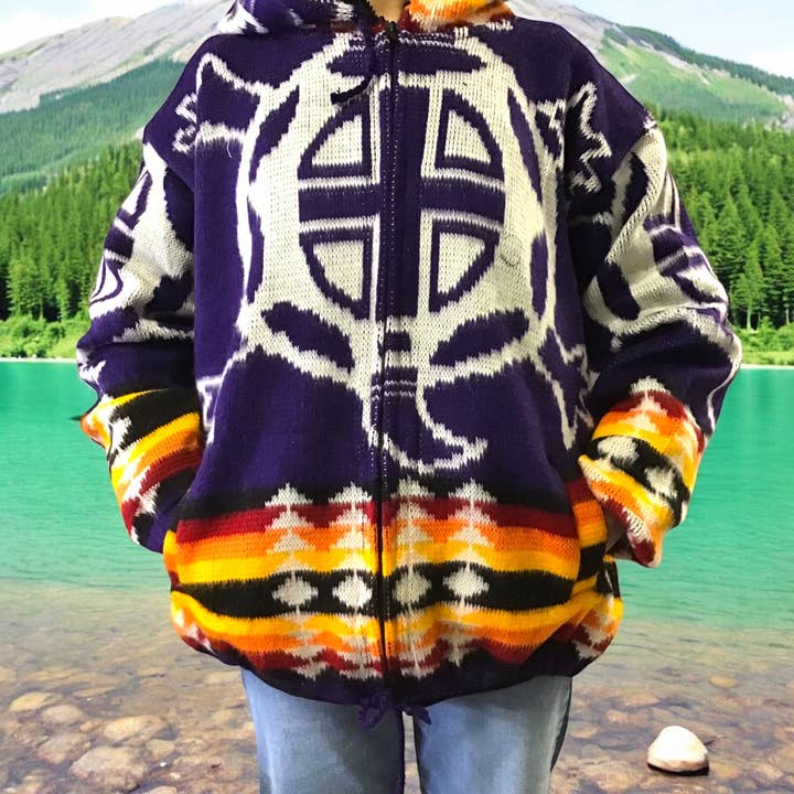 OldTribes - Wholesale Hoodie - Women's - Turtle Unisex Alpaca Sweater6