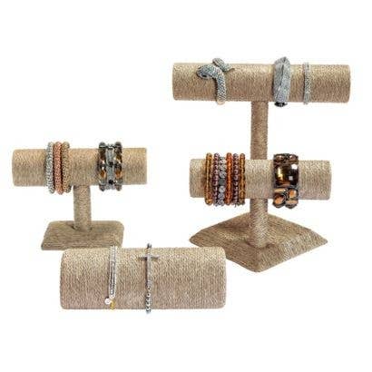 Ancient Wisdom - Vente Supports et présentoirs à bijoux - Grand présentoir à bracelets "T" - Crème1