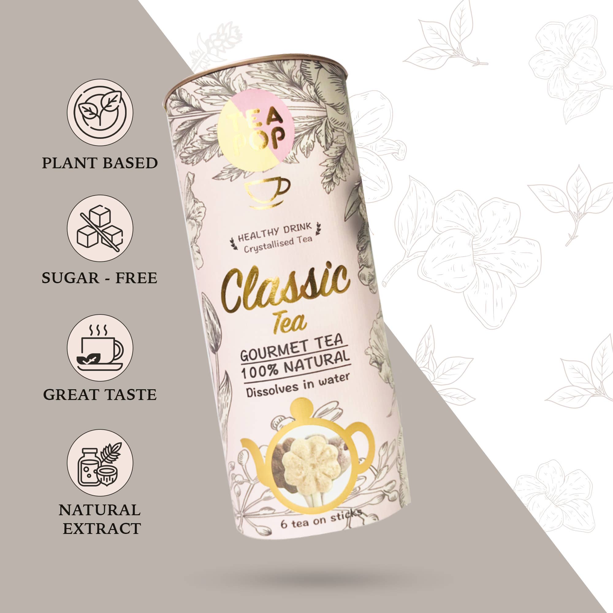 Northern Tea Company - Wholesale Health/Detox Tea - Classic Blend Tea On-A-Stick!,100% Natural Crystallised Tea3