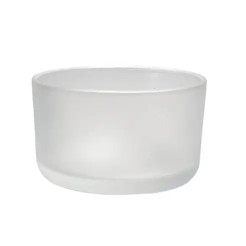 General Wax - Candle Making Supplies – wholesale Candle holder – 18 oz. Paris Dish Frosted - Candle Making Glass 0