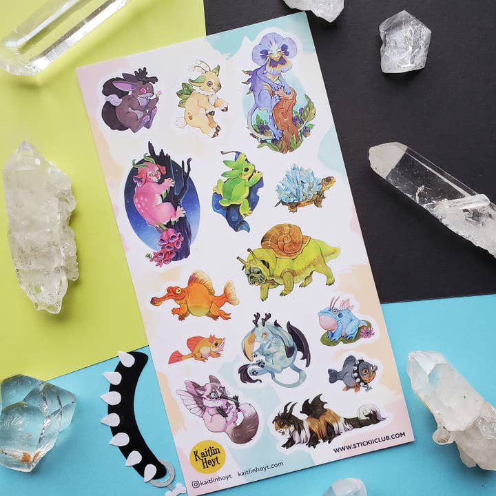 STICKII - Wholesale Sticker - Fantastical Animal Hybrids Sticker Sheet