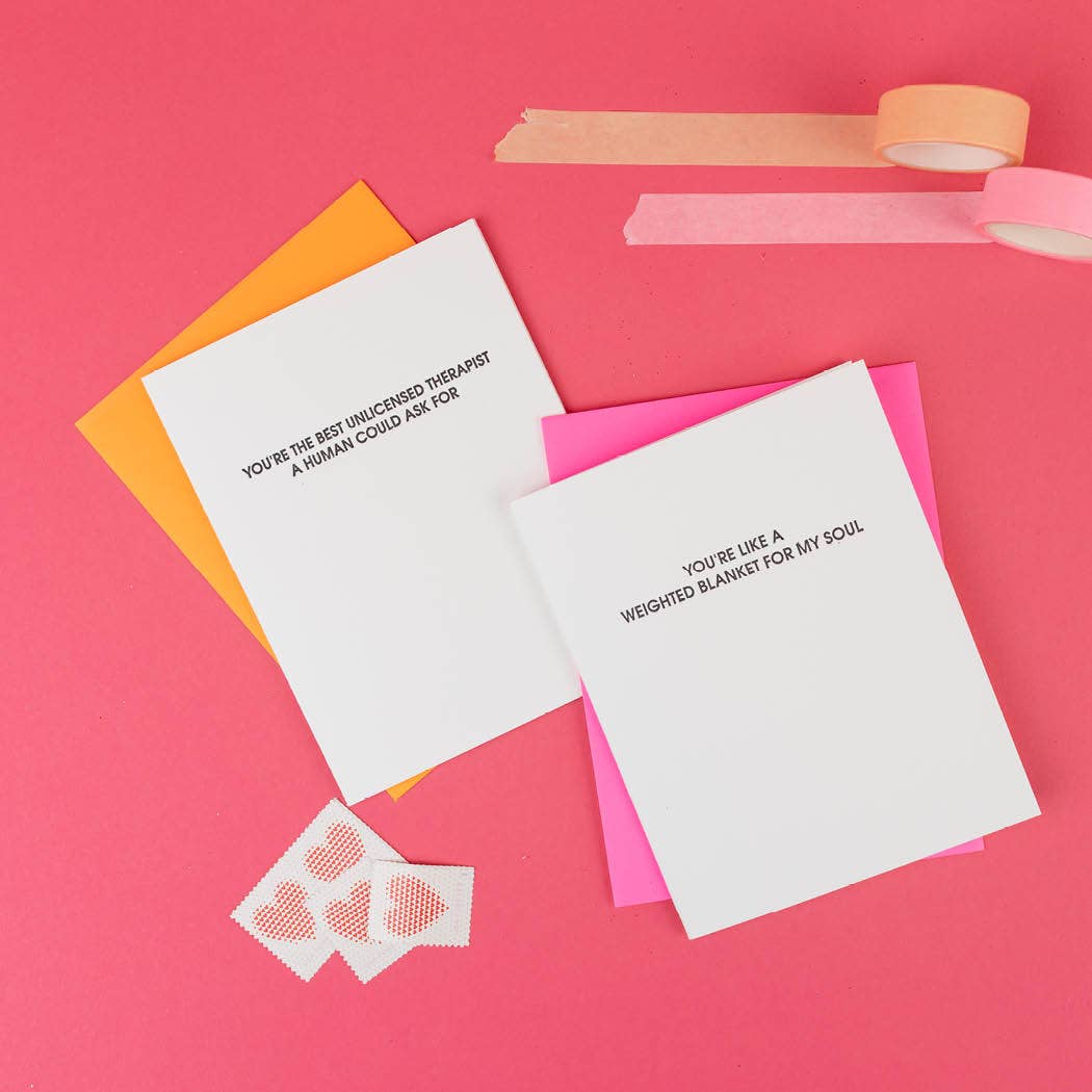 Chez Gagné – Engroshandel Venskabskort – Du er den bedste uautoriserede terapeut, en person kunne bede om - Sjovt venskabskort3