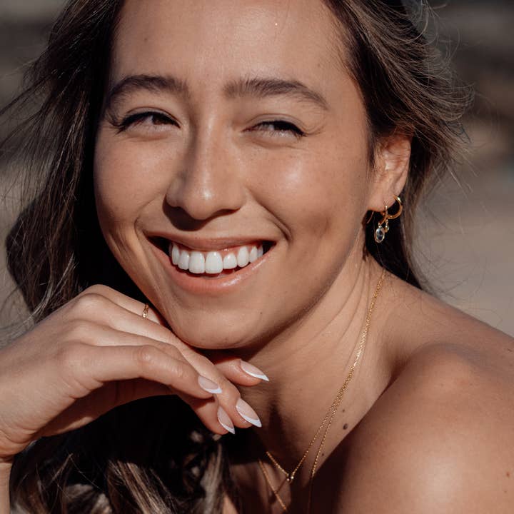 BOWERBIRD JEWELS - Wholesale Dangle earrings - Skylark Blue Topaz Drop Earrings in 18K Gold Vermeil or Silver5