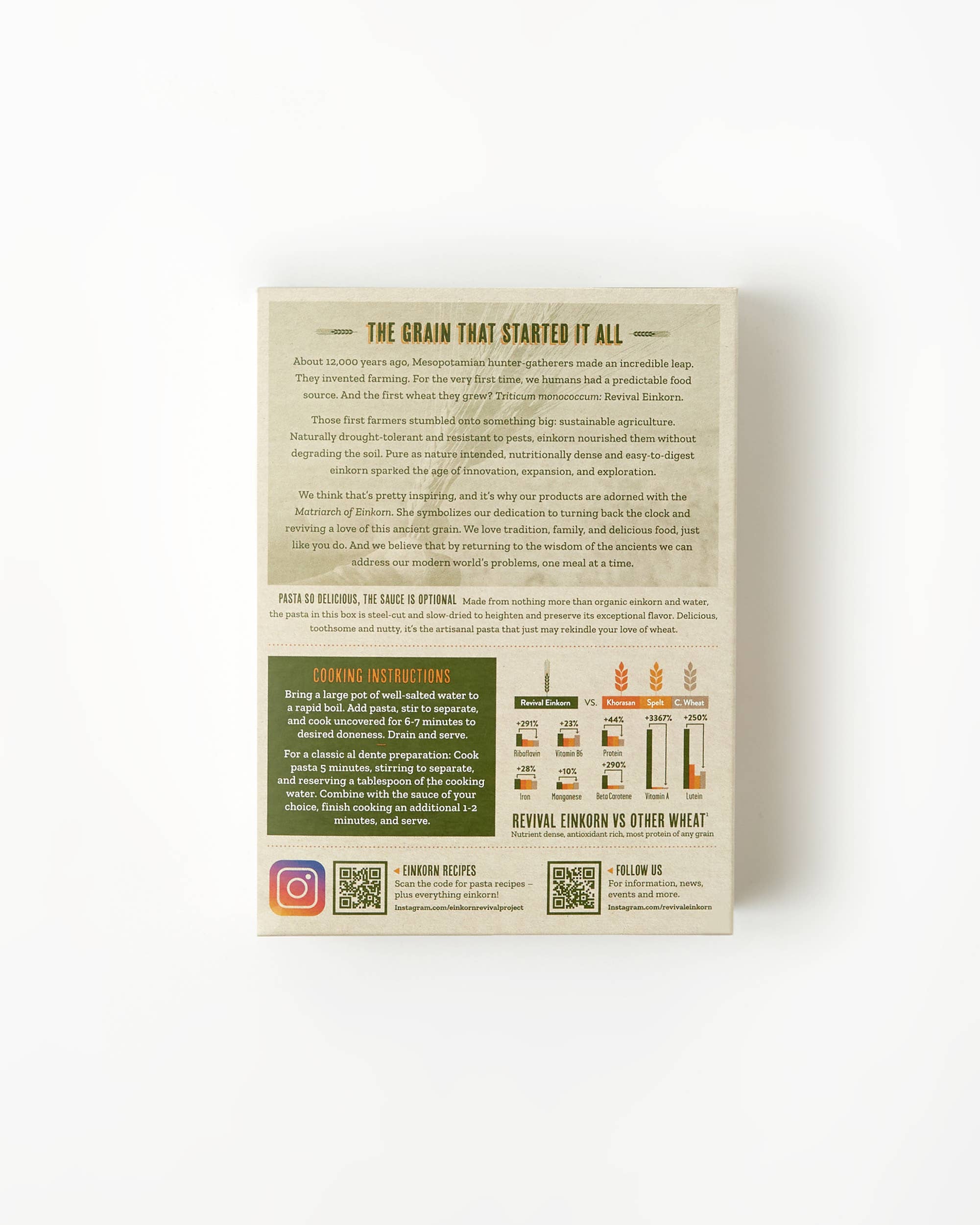 Revival Einkorn - Wholesale Pasta - Organic Einkorn Penne5