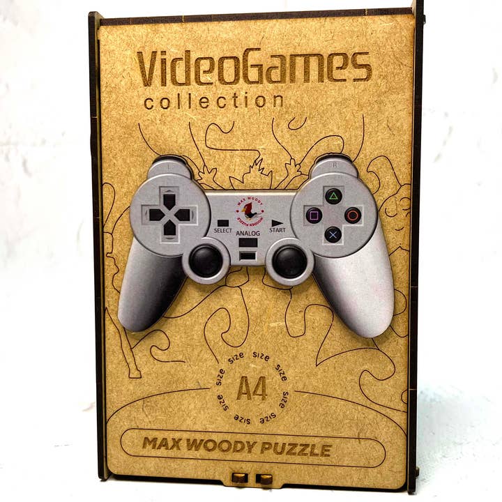 Wood Jigsaw Puzzle For Kids Gamepad M Size for wholesale by Max Woody™