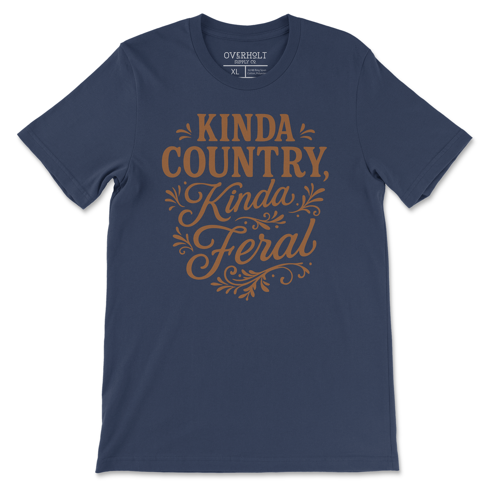 Overholt Supply Co. - Wholesale Screen Printed T-Shirt - Women's - OSC-106 – "Kinda Country, Kinda Feral" T-Shirt6